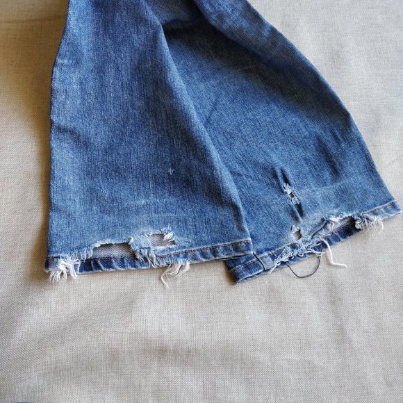 AX Straight Leg Mid Rise Bootcut Jeans size 2, short - Picture 11 of 11